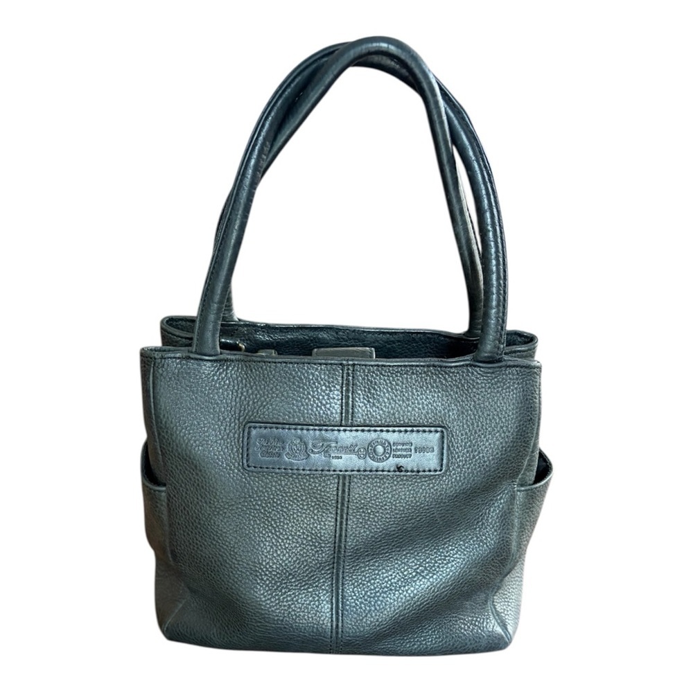 Fossil Black Leather Arm Bag with Front Zip & Flap Pocket - Picture 3 of 8